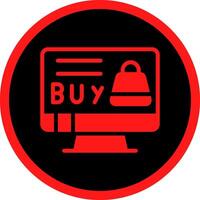 Online-Shopping kreatives Icon-Design vektor