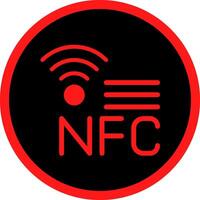 nfc kreativ Symbol Design vektor