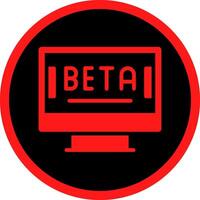 Beta kreativ Symbol Design vektor