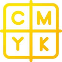 cmyk kreativ ikon design vektor