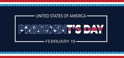 des Präsidenten Tag Hintergrund Design Banner, Poster, Gruß Karte vektor