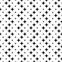 schwarz und Weiß gebogen Star Muster Hintergrund - - abstrakt Vektor Illustration