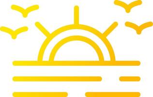 Sonnenaufgang kreativ Symbol Design vektor