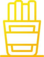 Pommes Frites kreatives Icon-Design vektor