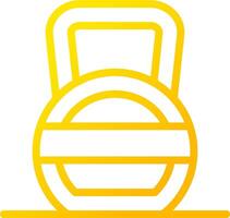 Kettlebell kreatives Icon-Design vektor