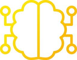 Neuronen Schaltkreis kreativ Symbol Design vektor