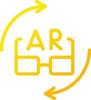 ar Brille kreativ Symbol Design vektor