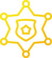 Sheriff Abzeichen kreativ Symbol Design vektor