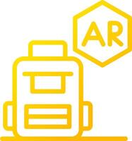 ar Rucksack kreativ Symbol Design vektor