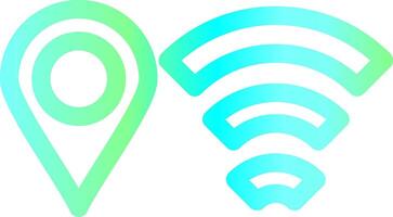 Wifi kreatives Icon-Design vektor