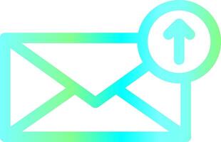 kreatives Icon-Design für E-Mail hochladen vektor