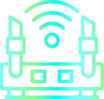 WLAN-Router kreatives Icon-Design vektor