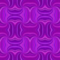 lila psychedelic abstrakt sömlös randig spiral mönster bakgrund design - vektor illustration med böjd strålar