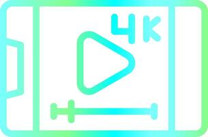 Video-Streaming kreatives Icon-Design vektor