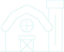 Bauernhof Haus kreativ Symbol Design vektor