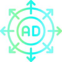 Werbung Einreichung kreativ Symbol Design vektor