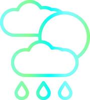 Wetter Prognose kreativ Symbol Design vektor