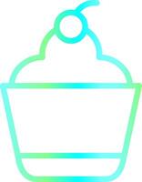 Cupcake kreatives Icon-Design vektor