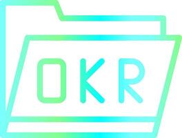 okr Mappe kreativ Symbol Design vektor