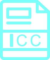 icc kreativ ikon design vektor