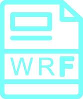 wrf kreativ ikon design vektor