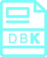 dbk kreativ ikon design vektor