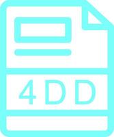 4dd kreativ Symbol Design vektor