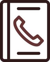 Telefonbuch kreatives Icon-Design vektor