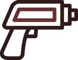 termometer pistol kreativ ikon design vektor