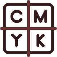 kreatives CMYK-Icon-Design vektor