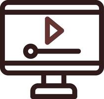 Video-Player kreatives Icon-Design vektor