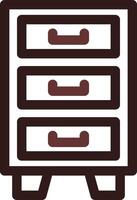 Aktenschrank kreatives Icon-Design vektor