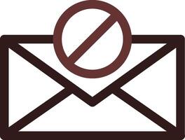 E-Mail-Block kreatives Icon-Design vektor