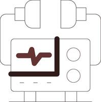 Defibrillator kreativ Symbol Design vektor
