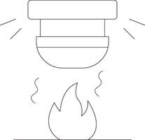 Feueralarm kreatives Icon-Design vektor