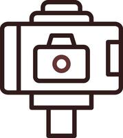 Selfie-Stick kreatives Icon-Design vektor