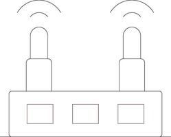 WLAN-Router kreatives Icon-Design vektor