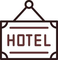 Hotel kreatives Icon-Design vektor