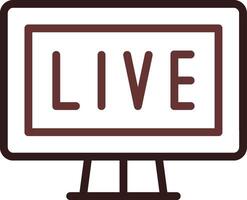 kreatives Icon-Design für Live-Streaming vektor