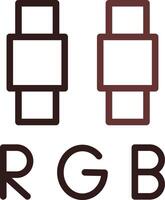 RGB-kreatives Icon-Design vektor