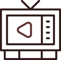 Aufpassen Fernseher kreativ Symbol Design vektor