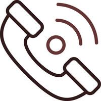Telefonempfänger kreatives Icon-Design vektor