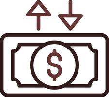 Cashflow kreatives Icon-Design vektor