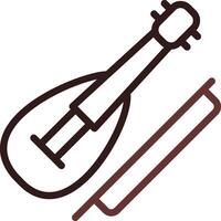 Violine kreativ Symbol Design vektor