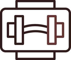 Fitnessstudio kreativ Symbol Design vektor