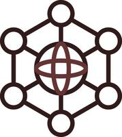 neural Netzwerk kreativ Symbol Design vektor