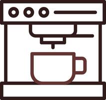 Kaffeemaschine kreatives Icon-Design vektor