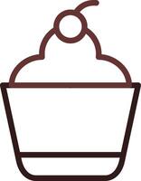 Cupcake kreatives Icon-Design vektor