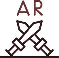 ar Kampf kreativ Symbol Design vektor