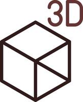 3d Objekt kreativ Symbol Design vektor